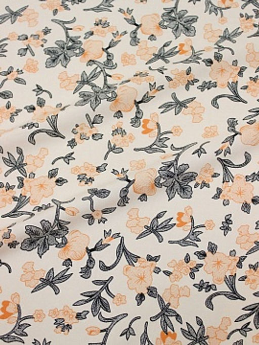 Штапель Капуцин цв.персиковый, ш.1.45м, вискоза-100%, 100гр/м.кв - Купава фото 8