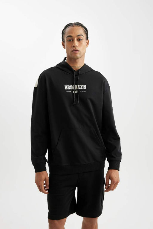 DeFactoFit Толстовка комфортного кроя с капюшоном NBA Brooklyn Nets  фото 5