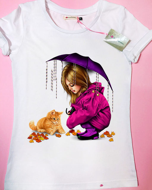 Эксклюзивная футболка Yana Pletneva упаковка плотный Zip пакет!