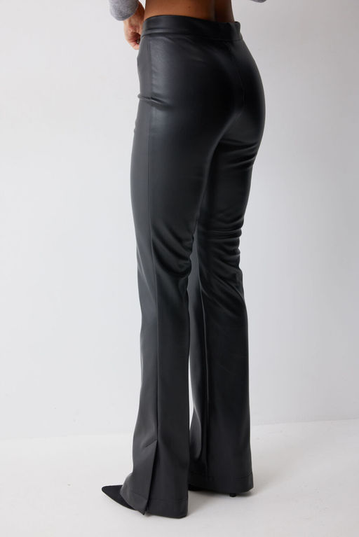 Брюки Lyushe 4235 из экокожи черные  фото 5