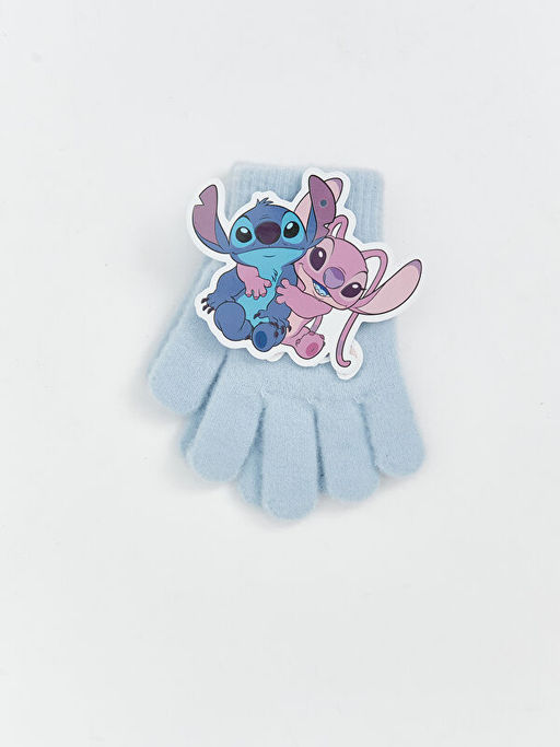 Lilo ve Stitch Bask?l? K?z ?ocuk Eldiven