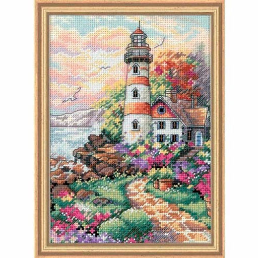 Набор для вышивания DIMENSIONS 06883 Маяк на рассвете 13 x 18 см
