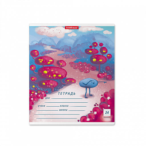 Цена за 160 шт. Тетрадь школьная ученическая ErichKrause Далекая планета, 24 листа, линейка (в плёнке по 10 шт.)  фото 7