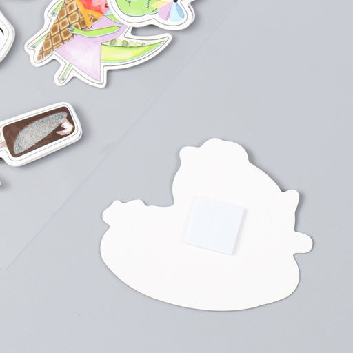 Наклейка картон 2 слоя Модные крокодильчики 17х12 см - Simaland фото 3