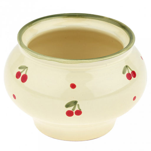 Горшок для жаркого керамический "Русский" 0,33л, д11,2см, h9,5см, "Кантри", с крышкой (Россия)