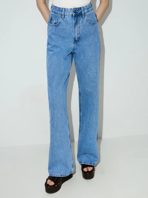 Джинсы wide leg с высокой посадкой / Zarina фото 3