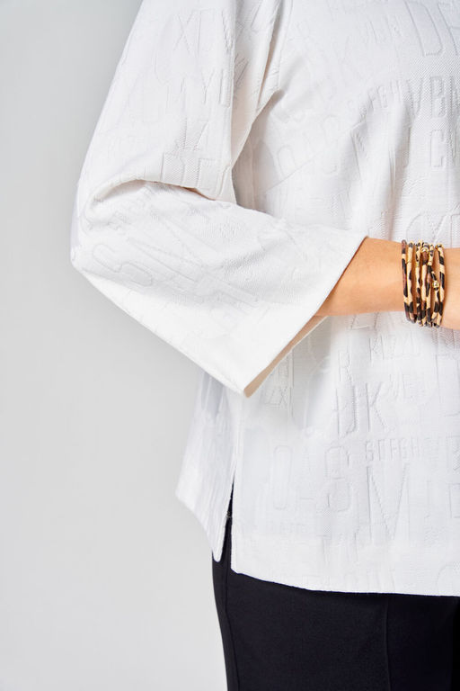 Блуза БелЭльСтиль 880 белый принт фото 6