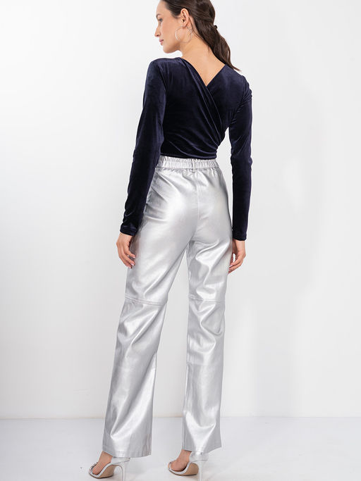 Боди из бархата OD-844-2 т.синий - Tantino фото 4