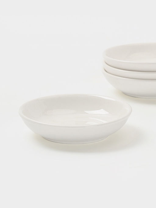 Соусники Доляна White Label, набор 4 шт., 50 мл, фарфор, белые