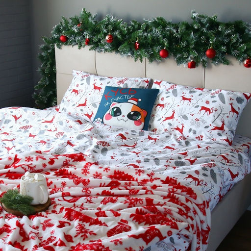 Постельное бельё LoveLife евро Лапландия, 200х217см, 225х240см, 50х70см-2шт, 100%хлопок, сатин фото 11