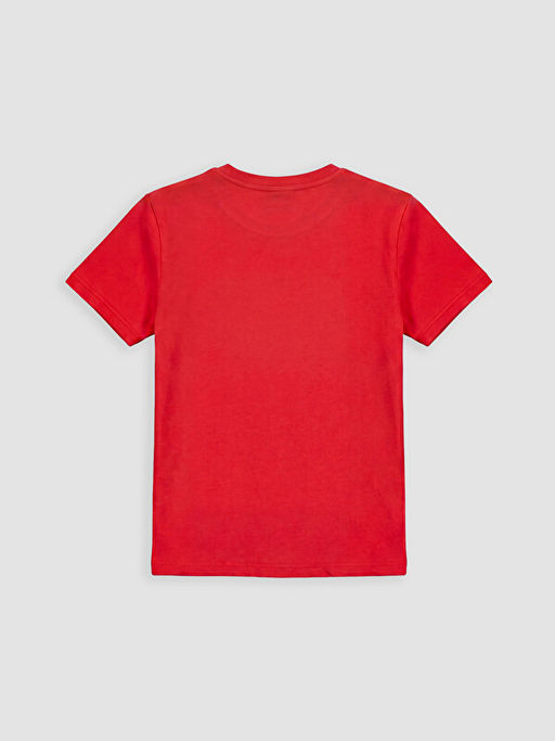 Bisiklet Yaka Bask?l? Erkek ?ocuk Ti??rt