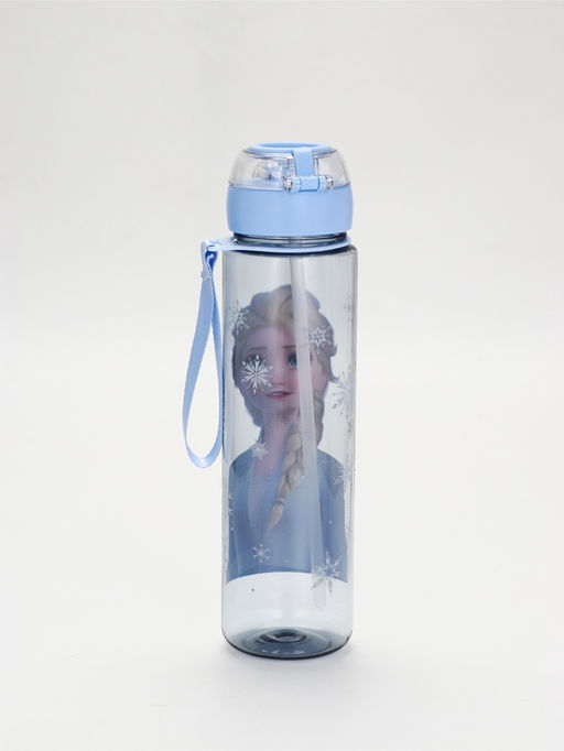 Бутылка пластиковая с трубочкой «Снежная принцесса», 800 мл