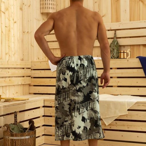 Полотенце для бани Герой мужской килт 80х145 см, 100 % хл, вафельное полотно - Этель фото 4