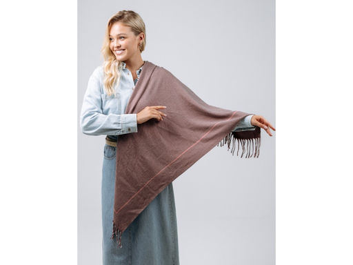 Платок Lanotti двухсторонний Сердце природы бордовый /№62