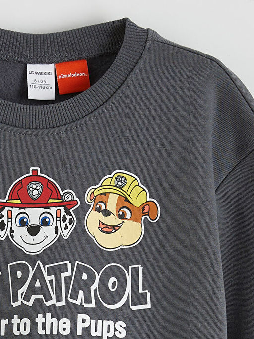 Paw Patrol Bask?l? Erkek ?ocuk Kal?n Sweatshirt