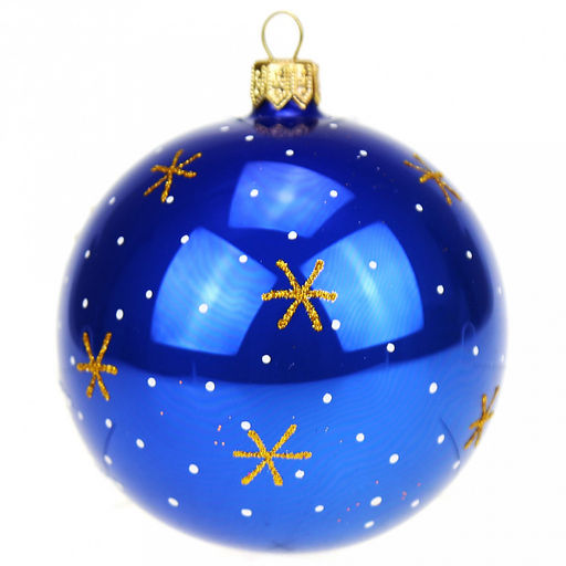 Елочная игрушка шар стеклянная Мишка на санках д8,5см, ручная художественная роспись, цвета микс, подарочная упаковка (Россия) - Домашняя Мода фото 2