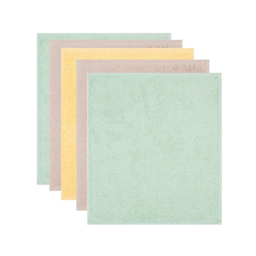 Набор махровых полотенец Этель Summer time 30х30 см -5шт, 100% хлопок 340 гр/м2  фото 3