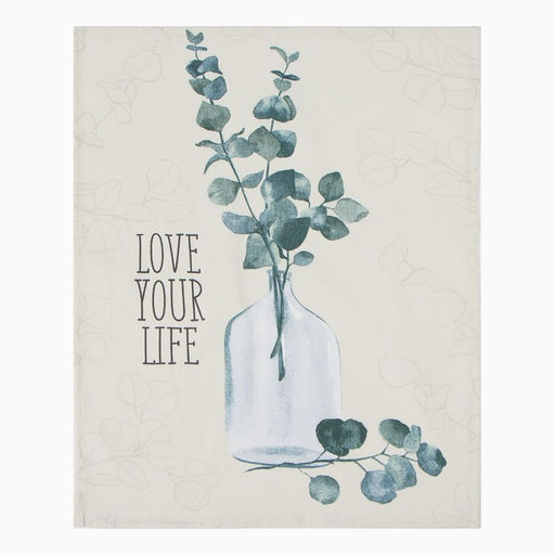 Набор полотенец Доляна Эвкалипт 45х60см - 3 шт, рогожка 158 г/м2, 50% хл, 50% пэ  фото 4