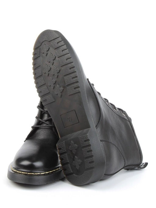 01-CCO22-1P BLACK Ботинки демисезонные женские (натуральная кожа, байка)