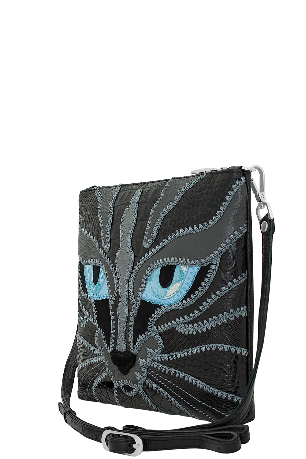 Сумка с аппликацией ДС-310-199 черный - Protege фото 3