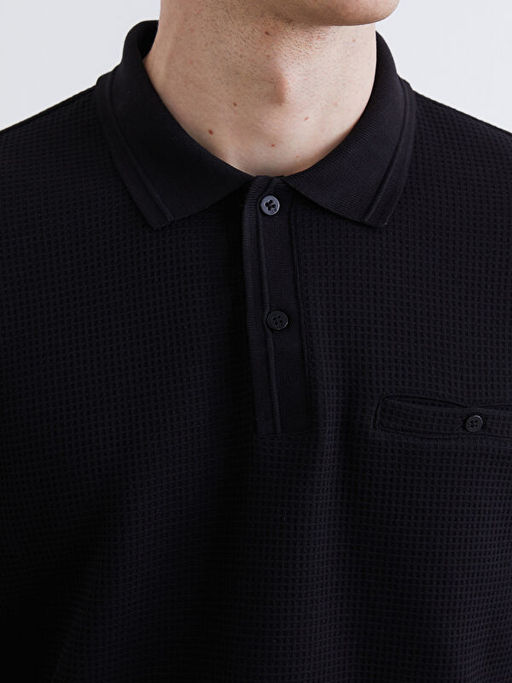 Polo Yaka Erkek Dokulu Ti??rt