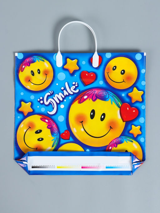 Цена за 10 шт. Пакет «Лайк», полиэтиленовый с пластиковой ручкой, 80 мкм 37×34 см