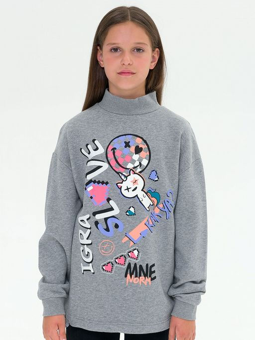PELICAN, толстовка для девочек, Серый