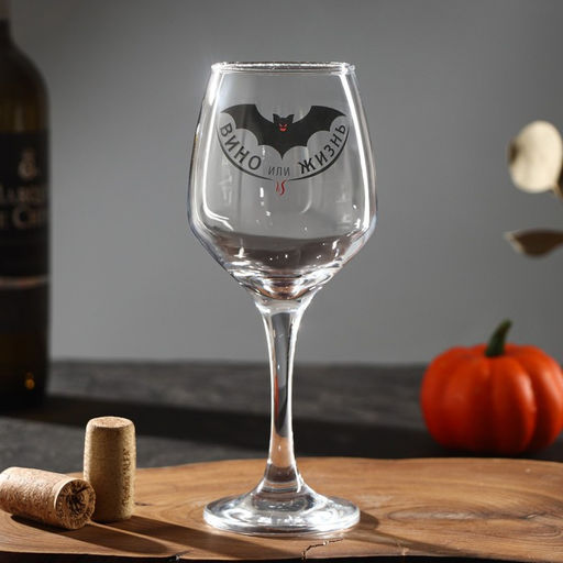 Бокал для вина Вино или жизнь, 350 мл - Дорого внимание фото 2