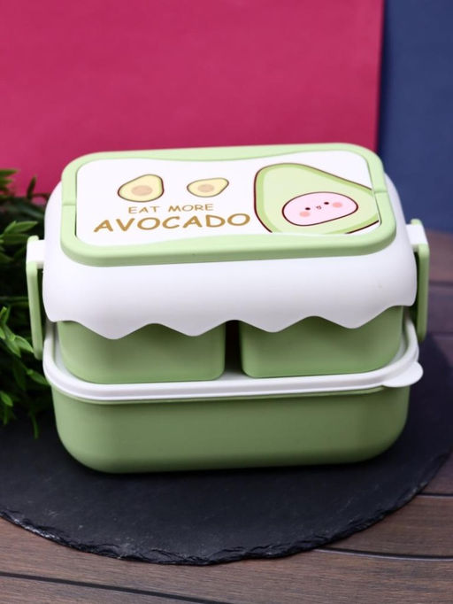 Ланчбокс Eat more avocado, green, (2500 мл)