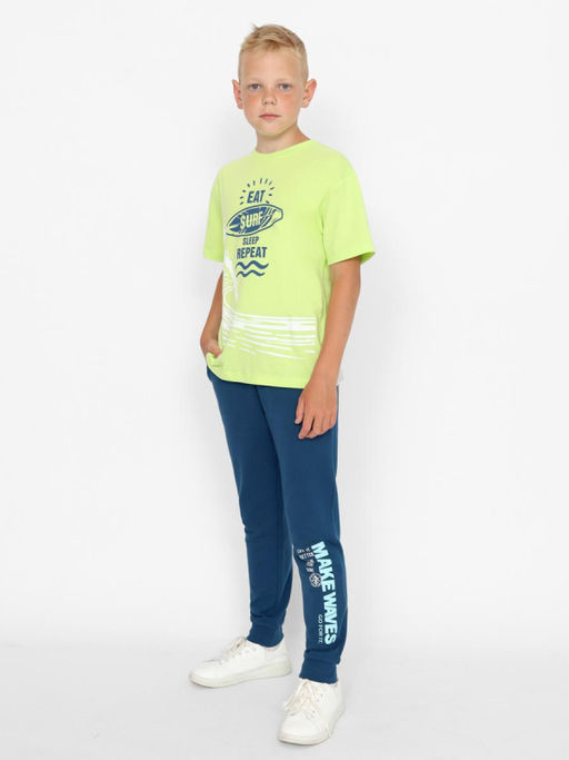 CRB wear/CSJB 63879-36-422 Футболка для мальчика,лайм/Ex.Cherubino  фото 3