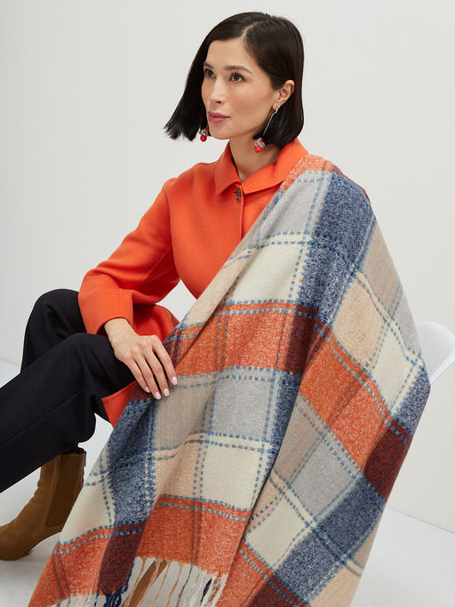 Большой красивый платок из мягкой, хорошо драпируемой ткани, в стиле арт-деко - Tantino фото 6