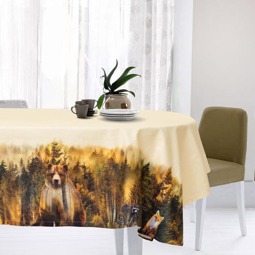 Скатерть Этель: Лес, 110 150 см, хлопок 100 %, саржа, 190 г/м  фото 6