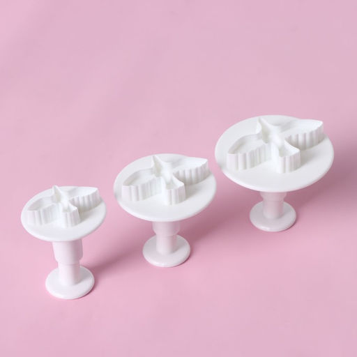 Плунжеры кондитерские Доляна «Птица», набор 3 шт., 4.5×5 см, пластик, белые