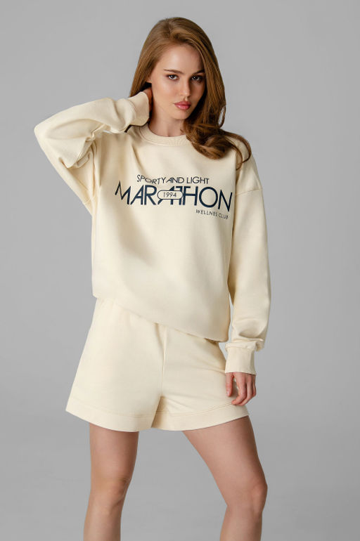 Арт. 2534 Костюм женский с шортами 42-48 (4 шт) Цвет:молочный - Калинка фото 18