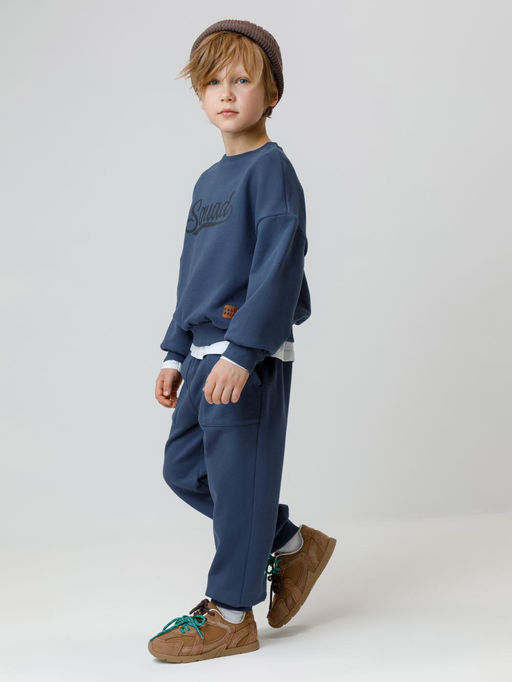 КР 302796/синий космос к616 джемпер (свитшот) для мал