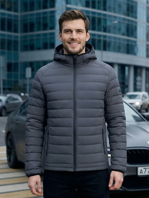 Куртка мужская стёганая с капюшоном с графеновой подкладкой - Valianly фото 36