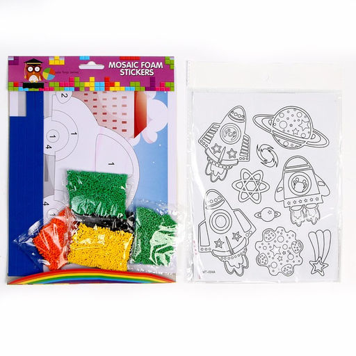 Набор для творчества: аппликация EVA крошкой и раскраска - наклейки Транспорт - Simaland фото 2