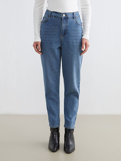 Mom Fit Kad?n Jean Pantolon