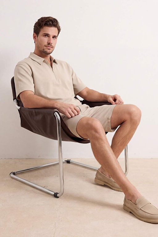 Bej Chino Cep Regular Fit _ort & Bermuda TMNSS26SR00026 - Trendyolmilla фото 2