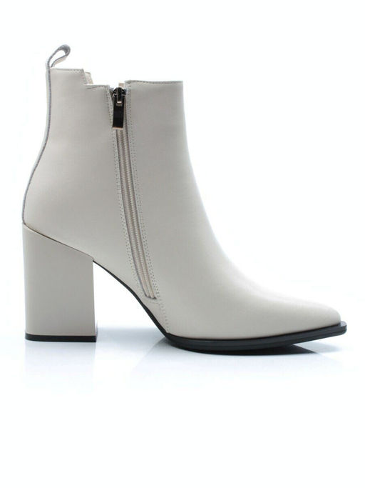 01-PCG267-2 LT.BEIGE Ботинки демисезонные женские (натуральная кожа, байка)