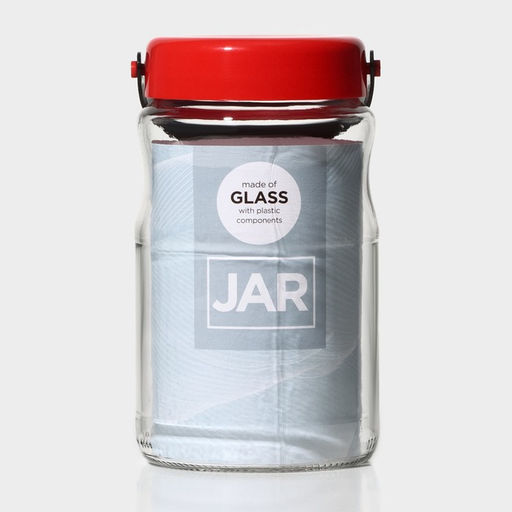 Банка для сыпучих продуктов Macro, 1.7 л, с пластиковой крышкой и ручкой, стекло