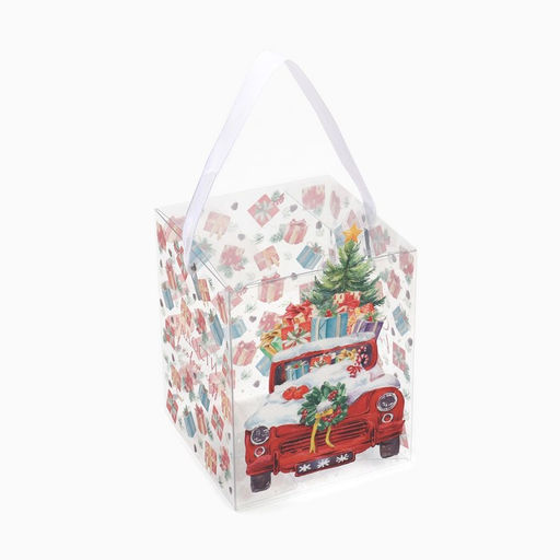 Коробка подарочная новогодняя складная пластиковая Счастья в Новом году, 12?15?12 см