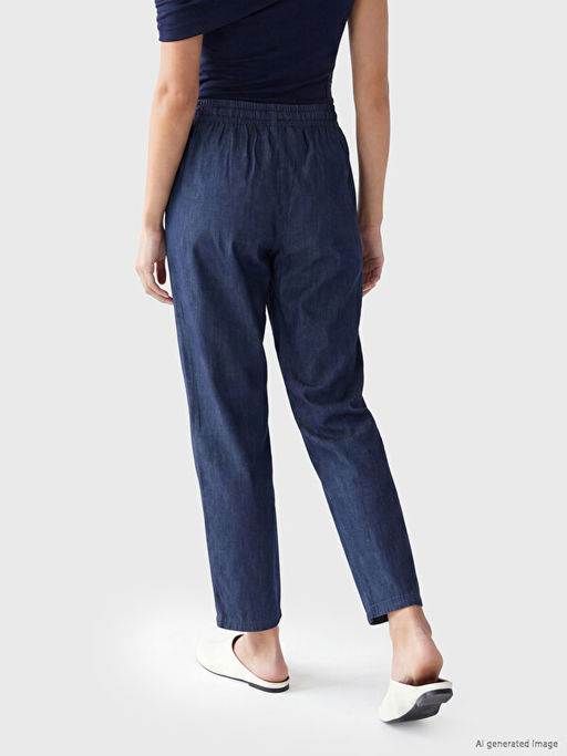 Beli Lastikli Carrot Fit Kad?n Jean Pantolon