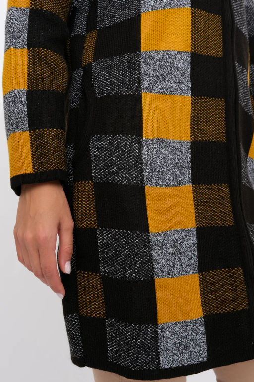 ЗЛАТА Кардиган К 675 ст/горчичный микс