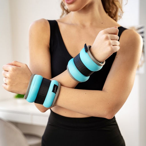 Утяжелители неопреновые ONLYTOP, 2 шт. × 0.25 кг, цвет голубой