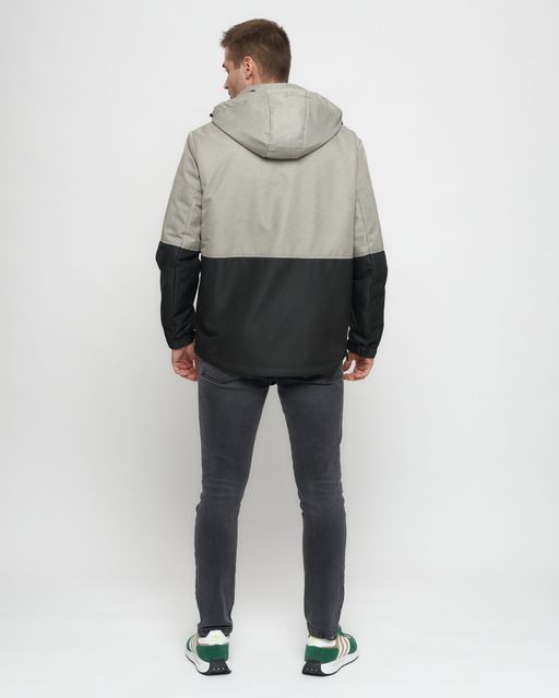 Куртка-анорак спортивная мужская бежевого цвета 3307B - Wonderrman фото 5