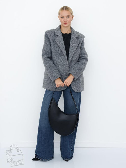 Сумка женская кожаная 1032M black Polina&Eiterou  в Новосибирске