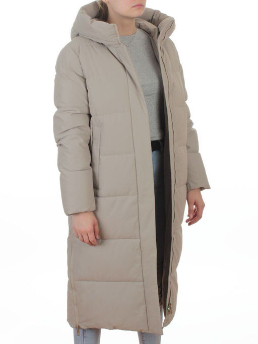 L667 BEIGE Пальто зимнее женское (200 гр. холлофайбер) - Fashion фото 8