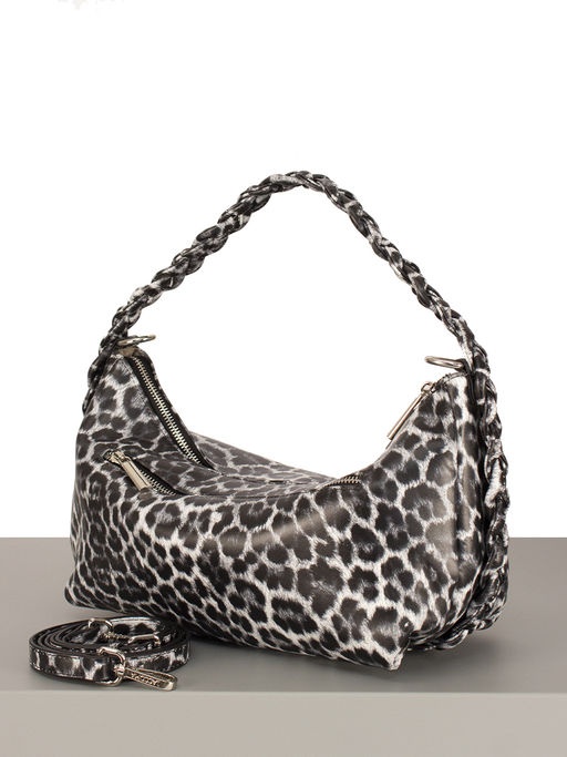 LACCOMA сумка НИ18669-леопард белый натуральная кожа хлопок  фото 2