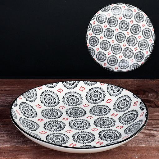 Блюдо круглое глубокое 25 см / ZY019 /уп 36/ - Галеонтрейд фото 10